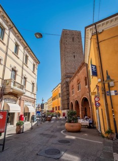 Slate city tower Ravenna