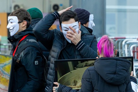 Demonstration against animal testing