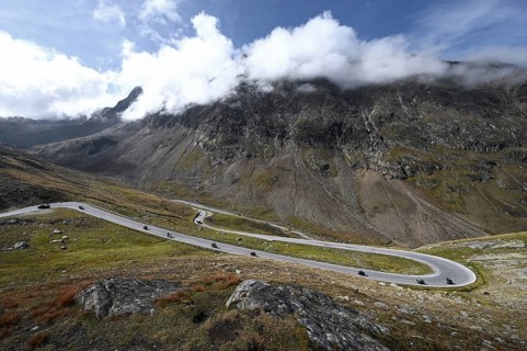 Timmelsjoch High Alpine Road between Austria and Italy