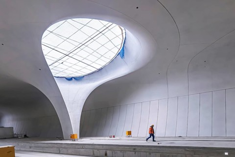 Underground cathedral: modern architecture for the billion-euro Stuttgart21 project. Two years in front of commissioning