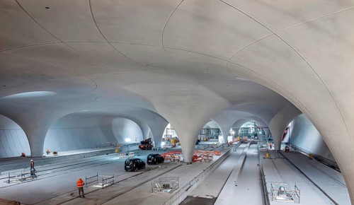 Underground cathedral: modern architecture for the billion-euro Stuttgart21 project. Two years in front of commissioning