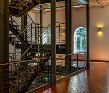 Modernised and restored staircase at the former Bolle Festsaele