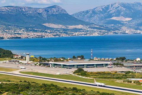Volotea Airbus aircraft at Split Airport