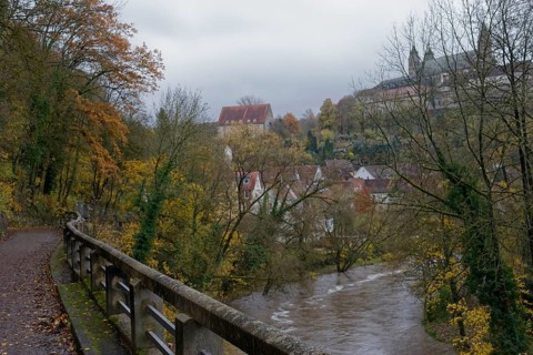 Renovated railing on the Kocher
