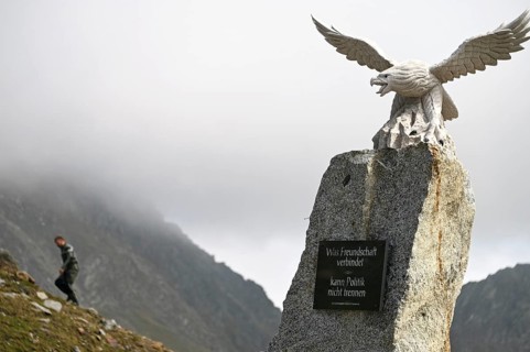 Timmelsjoch High Alpine Road between Austria and Italy