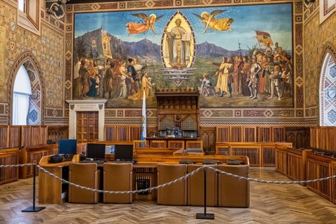 Chamber of the Grand and General Council in the Palazzo Pubblico