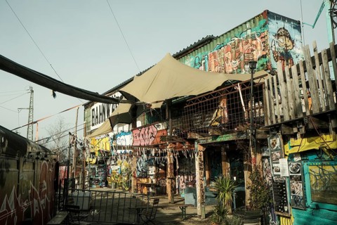 Local cultural project Bahnwaerter Thiel on the old abattoir site in Munich-Sendling