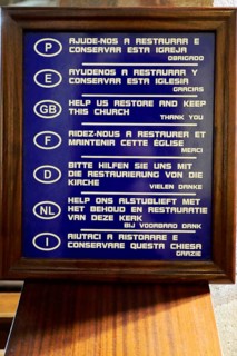 Donation plaque