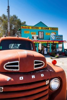 Classic car in Seligmann on Route 66