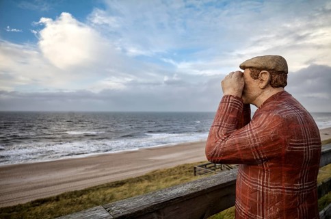 The binoculars man