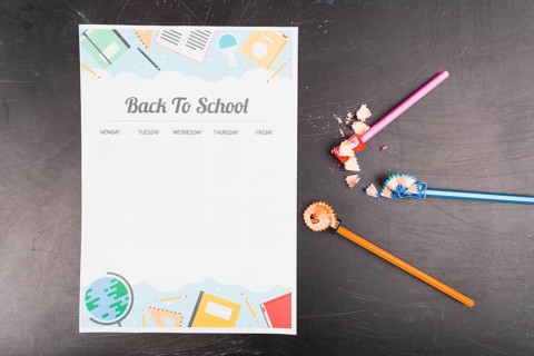 School form timetable
