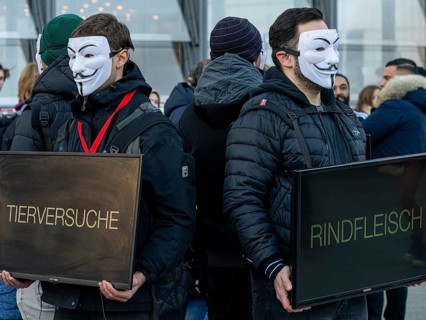 Demonstration against animal testing