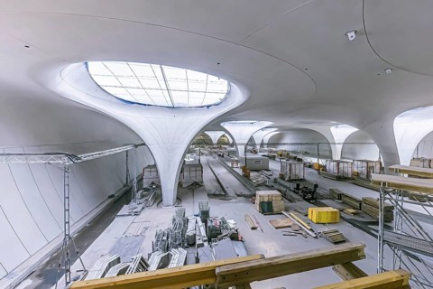 Underground cathedral: modern architecture for the billion-euro Stuttgart21 project. Two years in front of commissioning