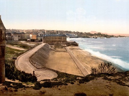 Beach and town view