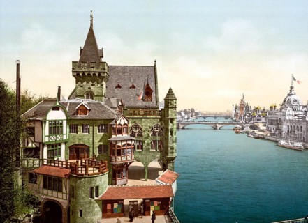 Old Paris and perspective of the bridges