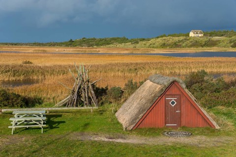 Fisherman's cottage on the former channel to Ringkobingfjord