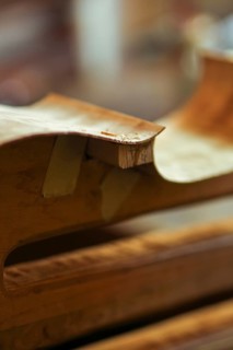 Violoncello construction making