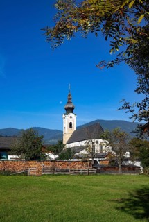 View of the village with parish church