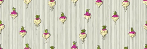 Hand drawn turnip seamless pattern