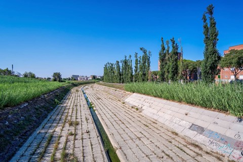 River Ausa as a canal