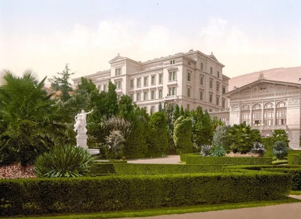 Hotel Stephanie and park of Abbazia