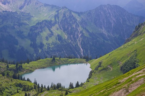 Panorama from Zeigersattel to Seealpsee