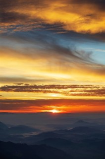 Mountain silhouette