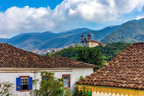 City of Ouro Preto with its mountains