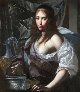 Artemisia prepares to drink the ashes of her man Mausolus