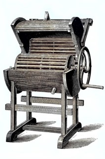 Roller washing machine