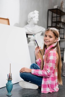 Artist concept with girl