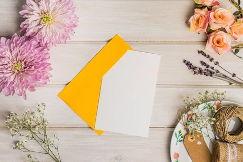 Cute decoration with letter envelope