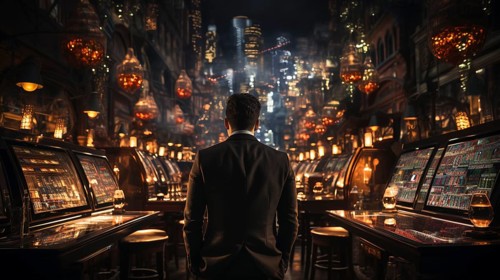 People addicted to gambling