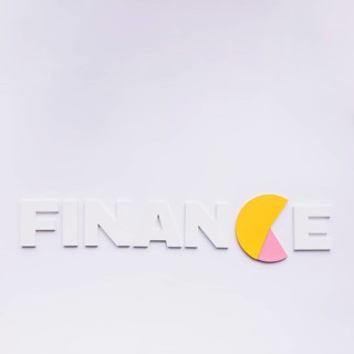 Finance word with c replaced by pie chart