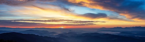 Mountain silhouette