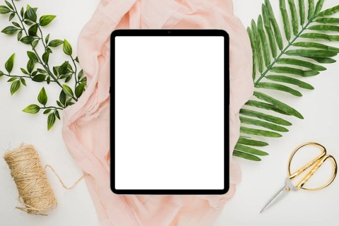Beautiful tablet template wedding