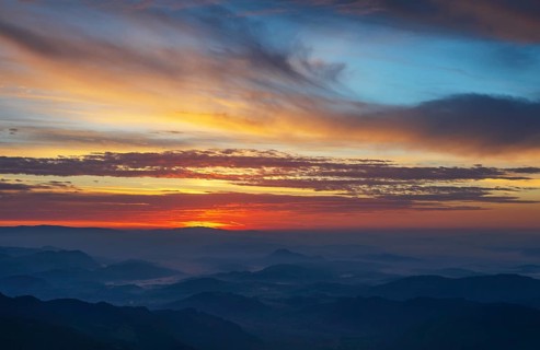 Mountain silhouette