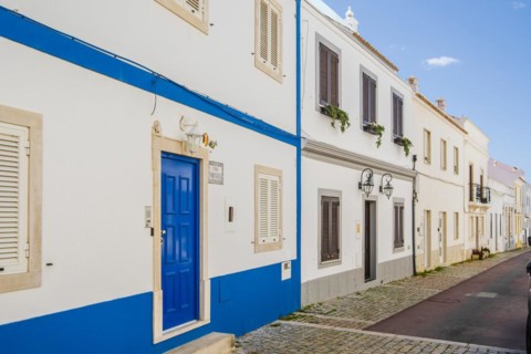 Awesome view of portuguese traditional houses