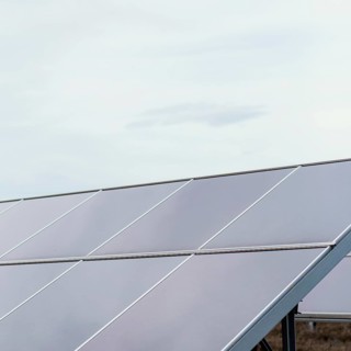 Solar panels with copy space