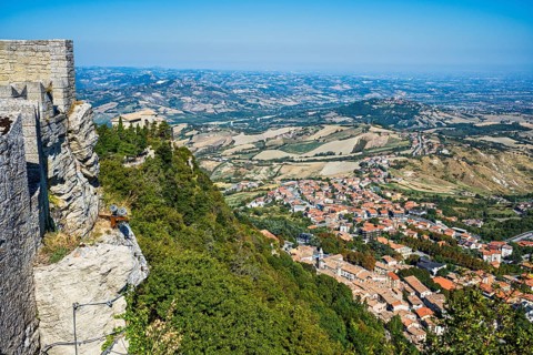 View from Guaita Castle