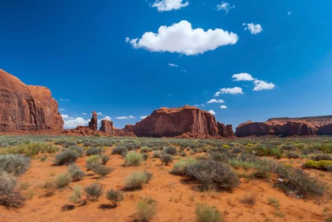 Rock formation in Monument valley