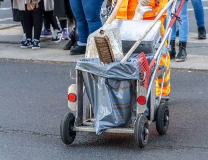 Handcart of the Berliner Stadtreinigung