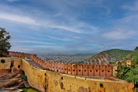 Aerial view of the Jaipur city from the Nahargarh fort