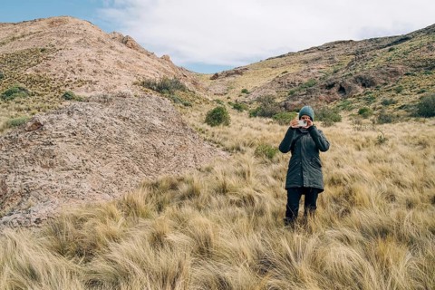 Woman akes photos of the photographer