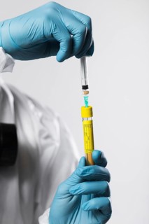Close up person preparing medical treatment