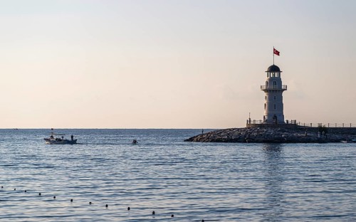 Lighthouse and Marina in Alanya