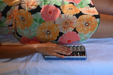 Naturopathy expert apply Bach flower drops