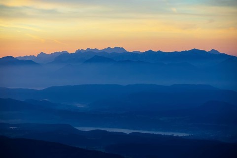 Mountain silhouette