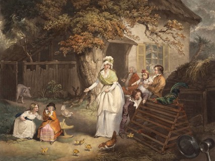 Scene on a farm in England