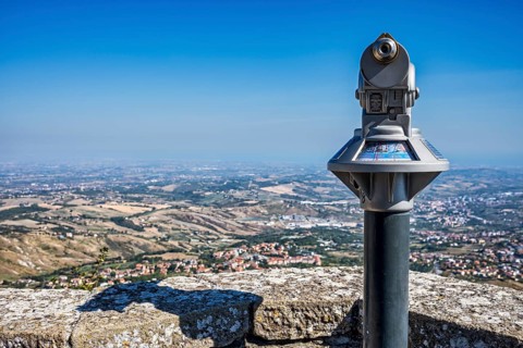 Viewpoint on the Percorso della Rupe hiking trail